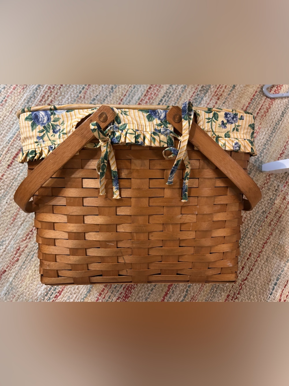 Bradford Basket Company Vintage Handwoven Craft  Basket